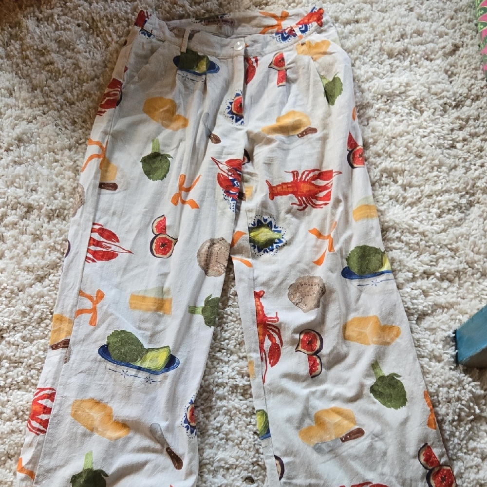 Size Small Cotton Blend Beach Pants